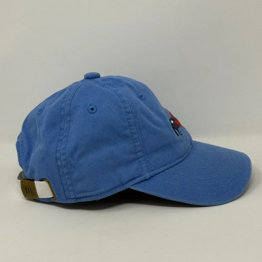 Harding Lane Kids Blue Cotton Airplane Embroidered Strapback Baseball Hat Cap